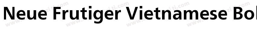 Neue Frutiger Vietnamese Bold字体转换